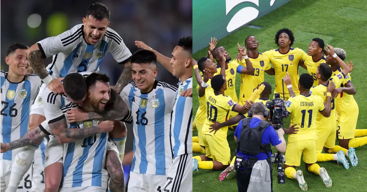 Argentina National Football Team vs Ecuador National Football Team Timeline