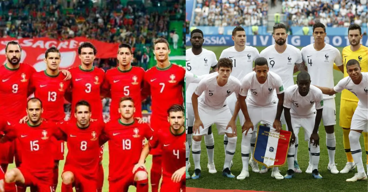 Portugal National Football Team vs France National Football Team Timeline