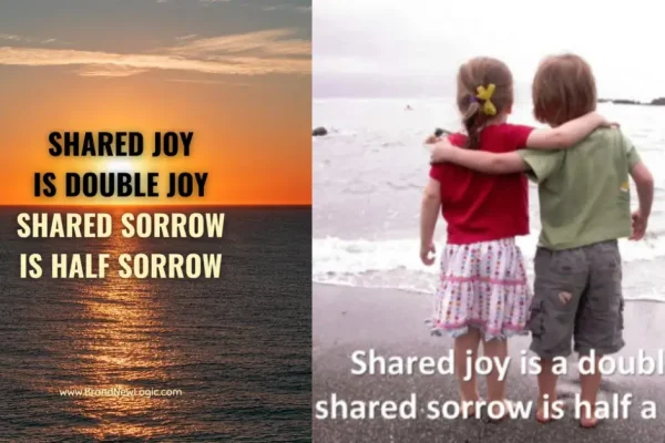 Shared Joy is a Double Joy; Shared Sorrow is Tymoff